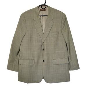 Tasso Elba Men's Blazer 44R 100% Pure New‎ Wool Vitale Barberis Canonico Italy